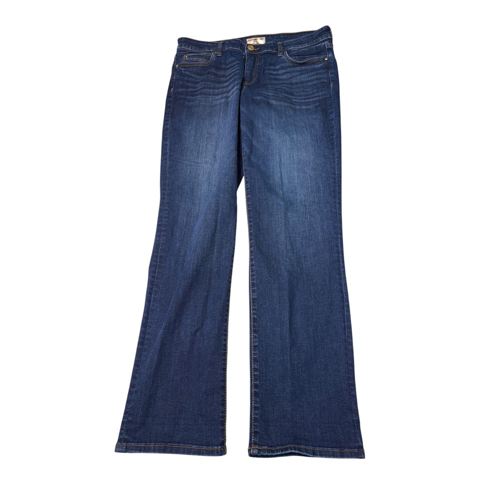 Kut from the Kloth Catherine Boyfriend Jeans Dark Wash Blue Womens Size 12 34X32